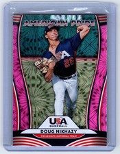 2020 Donruss #AP17 Doug Nikhazy / Noah Song American Pride Pink Fireworks