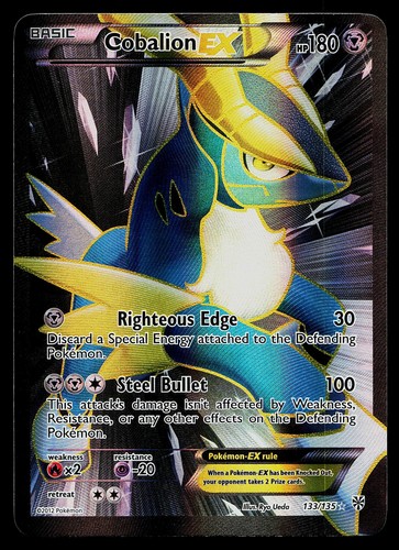 Pokemon Card - Cobalion EX Plasma Storm 133/135 Ultra Rare