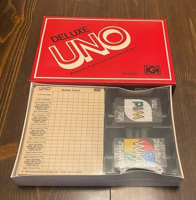 Deluxe Uno Edition 1978 New and Sealed Card Game International Games, Inc.