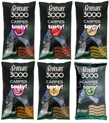 SENSAS 3000 CARP TASTY 1KG / Karpfen-Grundfutter