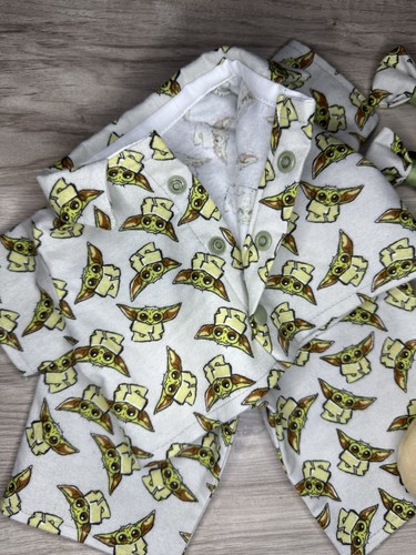 Toppa cavolo 16" bambola bambini aliena flanella pjs vestiti pantofole fiocchi - Foto 3 di 3