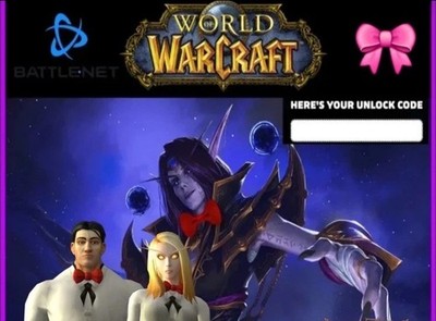 World of Warcraft Crimson Bow Tie Cosmetic Limited Edition Code Pringles 