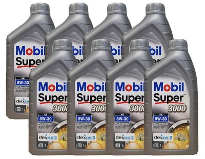 Mobil Super 3000 XE 5W-30 Motoröl 8x1 Liter Opel GM DEXOS2 MB 229.31 229.51