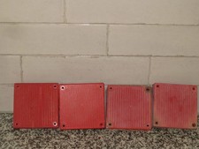 LOT OF 4 SIEMENS AH-R-WP RED HORN FIRE ALARM
