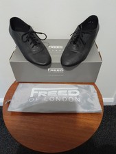 Ladies Black Size 5 Soft Leather Dance Shoes Made by Freed of London VGC In Box