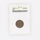 1909-S VDB Wheat Cent Graded ANACS EF45 United States Key Date Coin NR #C841-5