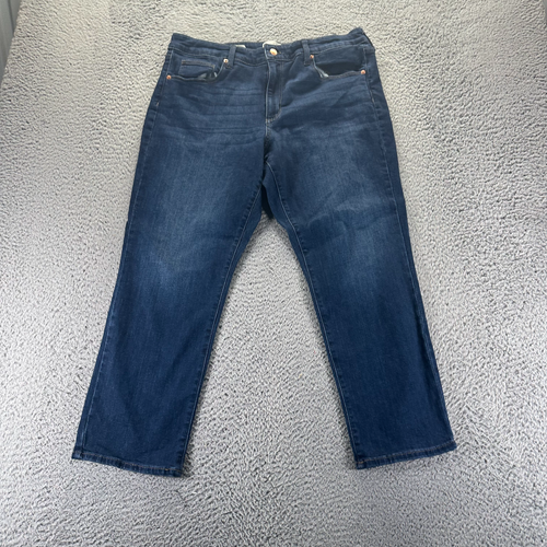 Universal Thread Jeans Womens 16 Blue Cotton Denim Straight Leg Slim ...