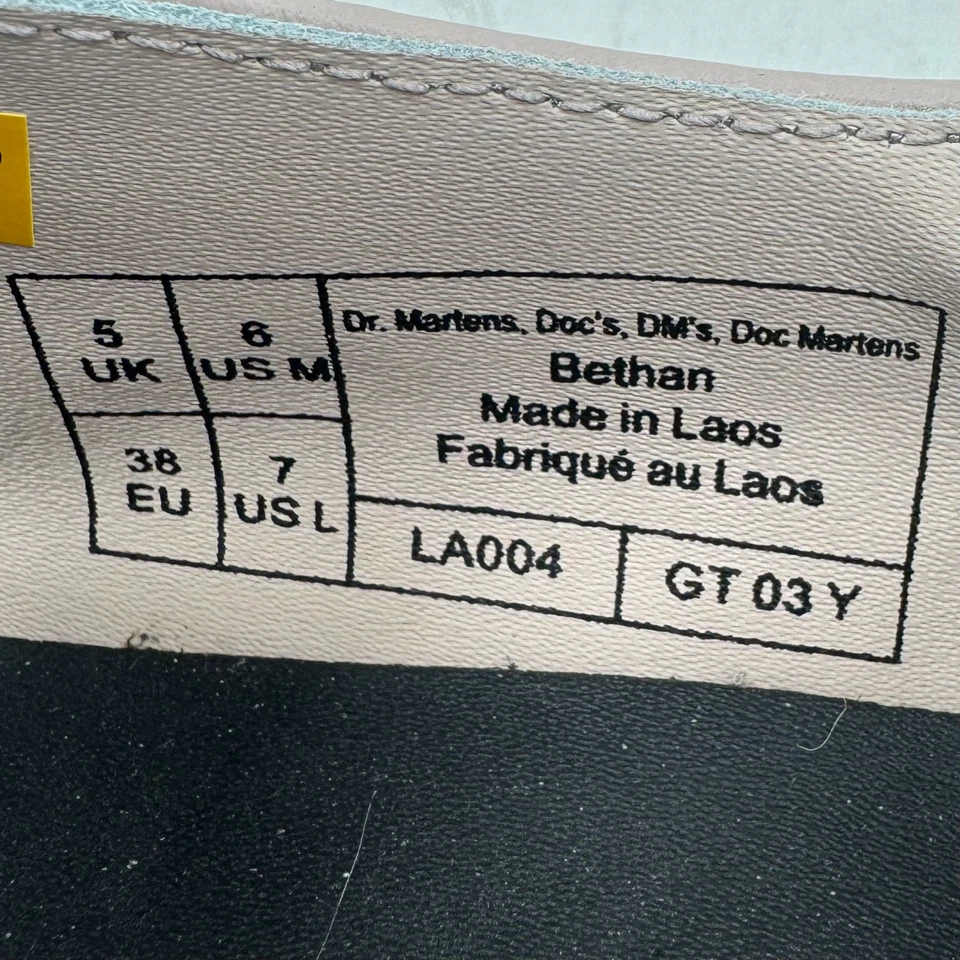 Dr Martens Bethan Mary Jane Shoes WOMENS Taupe Platform Leather Buckle SIZE 7 - Image 3 of 4