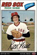 1977 Topps #455 Rick Wise Red Sox 4 - VG/EX