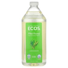 Ecos , Plant Powered Hand Soap Refill, Lemongrass, 32 fl oz 946 ml 