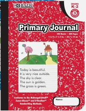 BAZIC Primary Journal 100 Sheet Marble Composition Book, Preschool 1-2 Grade