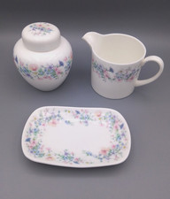 WEDGWOOD ANGELA Milk Jug, Ginger Jar And Pin Dish   Good condition