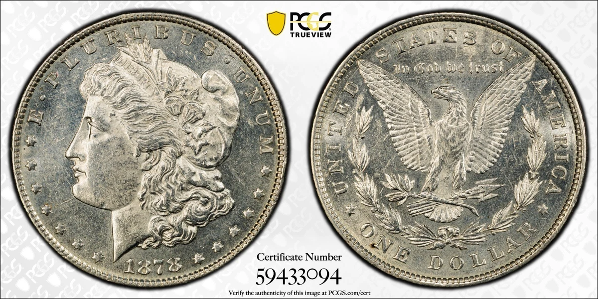AU 55 Graded 1878 Year Morgan US Dollars (1878-1921) for sale | eBay