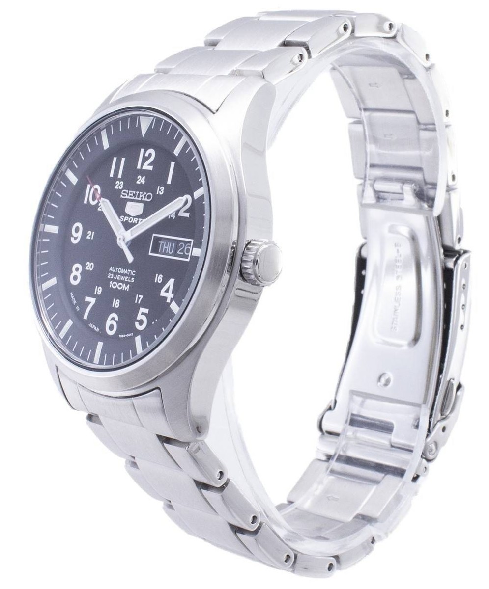 Seiko 5 Sports SNZ Black Dial Stainless Steel Analog SNZG13J1