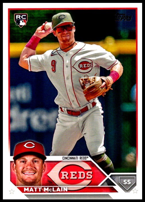 2023 Matt McLain Topps Update BASEBALL #US199 Cincinnati Reds