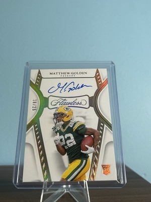 2025 Panini Flawless - Rookie Debut Signatures Matthew Golden /25 (AU, RC)