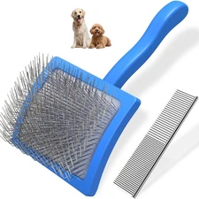 Saccison 2PCS Slicker Brush for Dogs  Pet Comb,Professional Dog Grooming Brus...