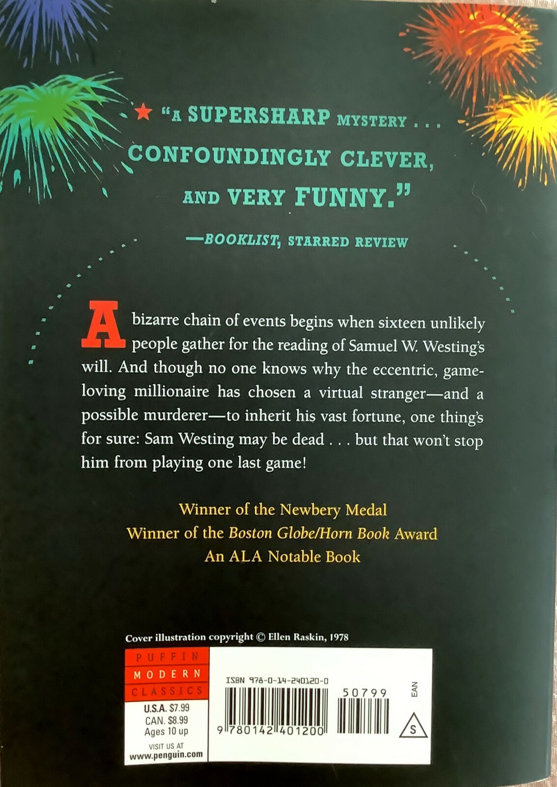 The Westing Game (Puffin Modern Classics) 9780142401200 | eBay
