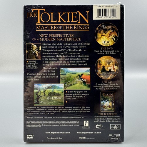 J.R.R. Tolkien: Master of the Rings (DVD, CD & Booklet, 2002) Brand New Sealed - Picture 3 of 9
