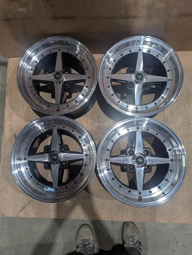 SET OF x 4 Rota Zero ALLOY WHEELS 15 x 7J and ET35 Silver Mazda Honda VW