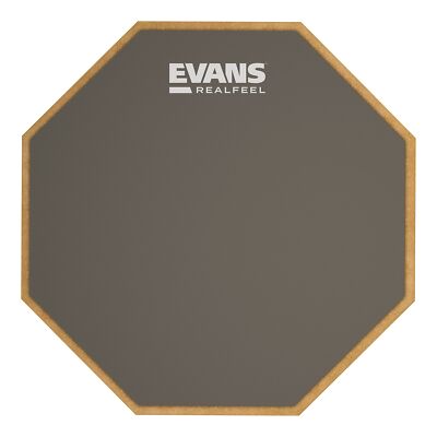 Evans RealFeel 6 Inch Single Sided Drum Practice Pad for Quiet Practice