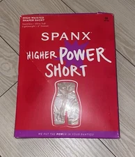 Spanx Higher Power Mid Thigh Short Shapewear 10398R Womens Plus 3X Beige New