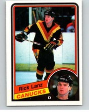 1984-85 O-Pee-Chee #321 Rick Lanz  Vancouver Canucks V64604
