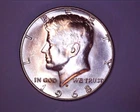 1968-D  Kennedy Half Dollar 40% SILVER  UNC. **313-5