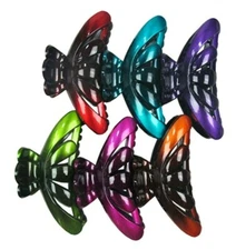 6pcs Women's Big Hair Claw Jaw Clip Barrette Banana Grips Comb Accessory Lot 4"