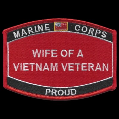 MOS WIFE OF A VIETNAM VETERAN HAT PATCH CAP US MARINES WOW