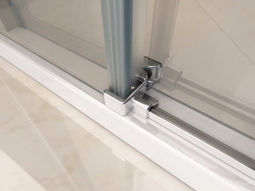 Aloni begehbare Duschkabine Eckdusche Schiebetür Klarglas 8mm 900x1600x1950mm - Bild 6 von 7