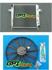 Aliminum Radiator+Fan FOR Jeep Cherokee Liberty KJ 3.7L V6 2001-2008 02 03 04 AT