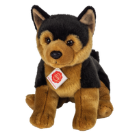 Dt. SchäFerhund Sitzend Hund Teddy Hermann PlüSchtier Stofftier Kuscheltier