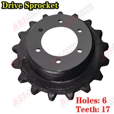 Drive Sprocket For JCB 180T/190T/1110T Heavy Duty 6 Bolt Holes 17 Teeth#33120150