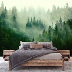 Foggy Forest WALLPAPER easy to apply bedroom wall mural trees nature Large