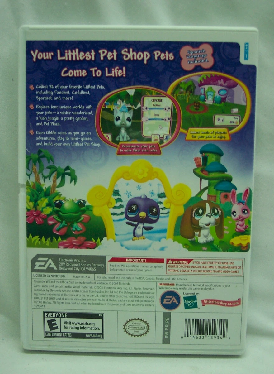 LPS LITTLEST PET SHOP Nintendo Wii Video Game COMPLETE 2008