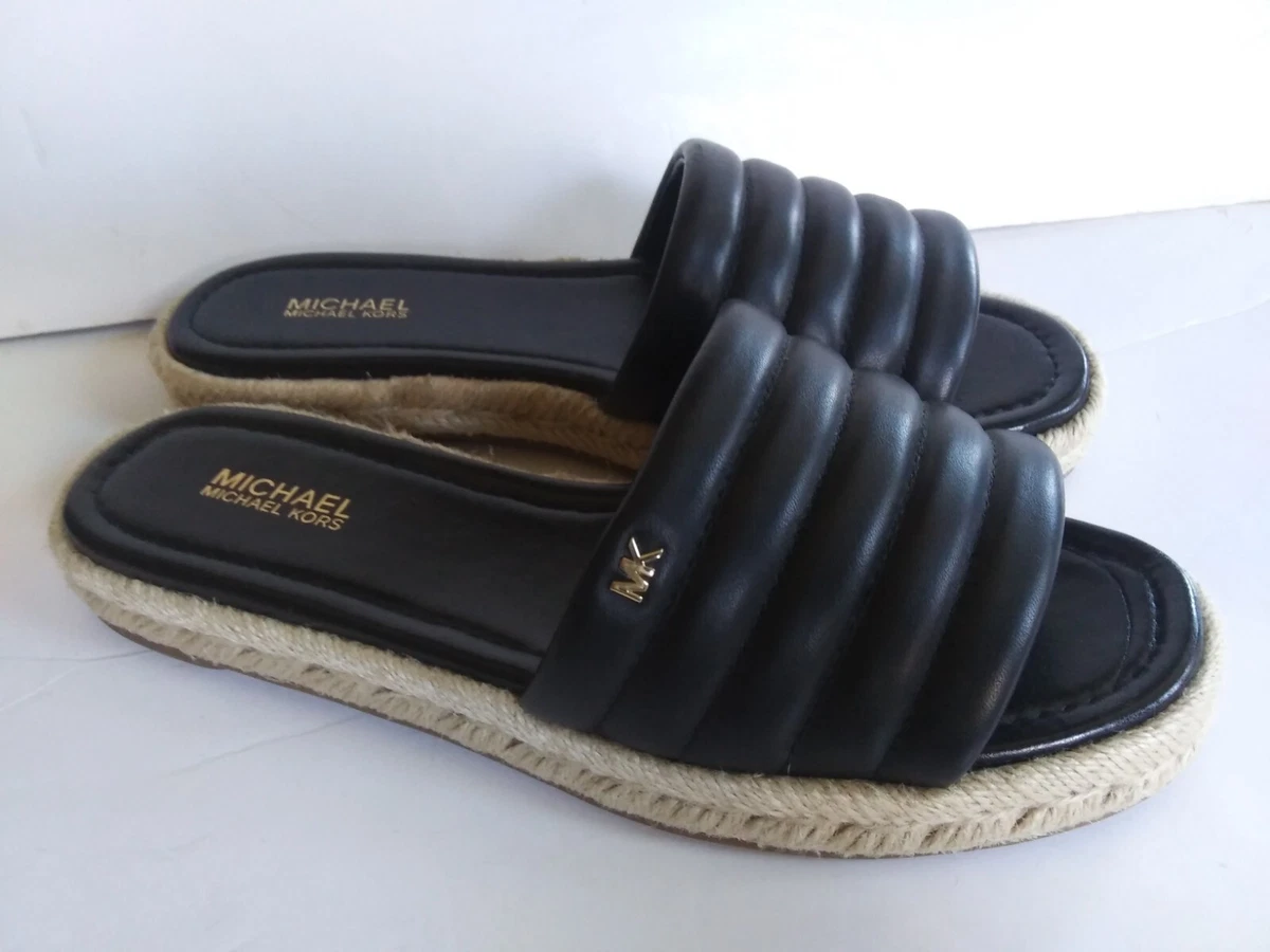Mk logo slide sandal online