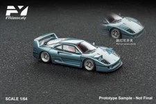 Findclassically 1:64 F40 Indonesian custom Ice Blue Diecast Model Car