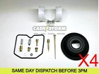 4 X Kawasaki ZR 550 ZEPHYR 91-98 Carb Carburettor Repair Kit  Diaphragm Float