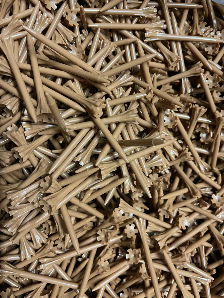 50 neue Champ Zarma Fly Tees XL natürliche Golftees 70 mm (2,75")