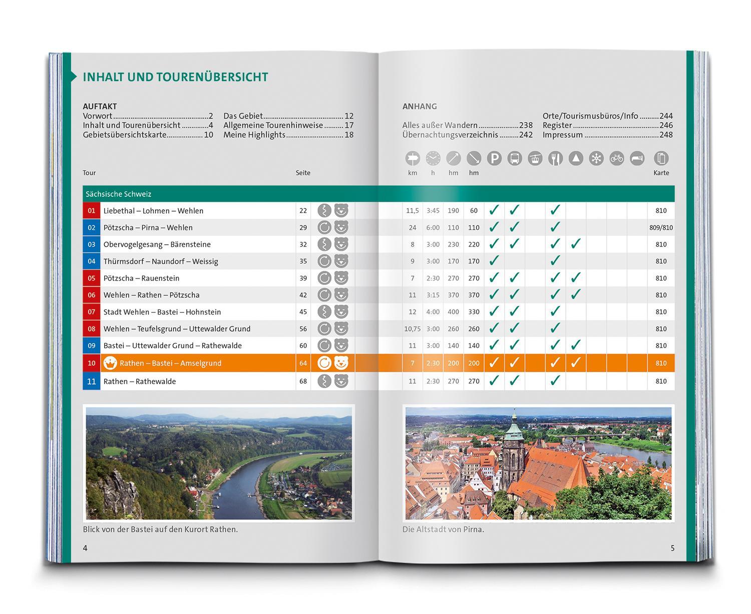 Thumbnail - Kompass Wanderführer Sächsische Schweiz, Böhmische Schweiz,