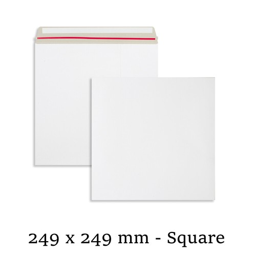 All Board White Envelopes Strong Peel & Seal Mailers Card Heavy Duty All Sizes - Picture 11 of 12
