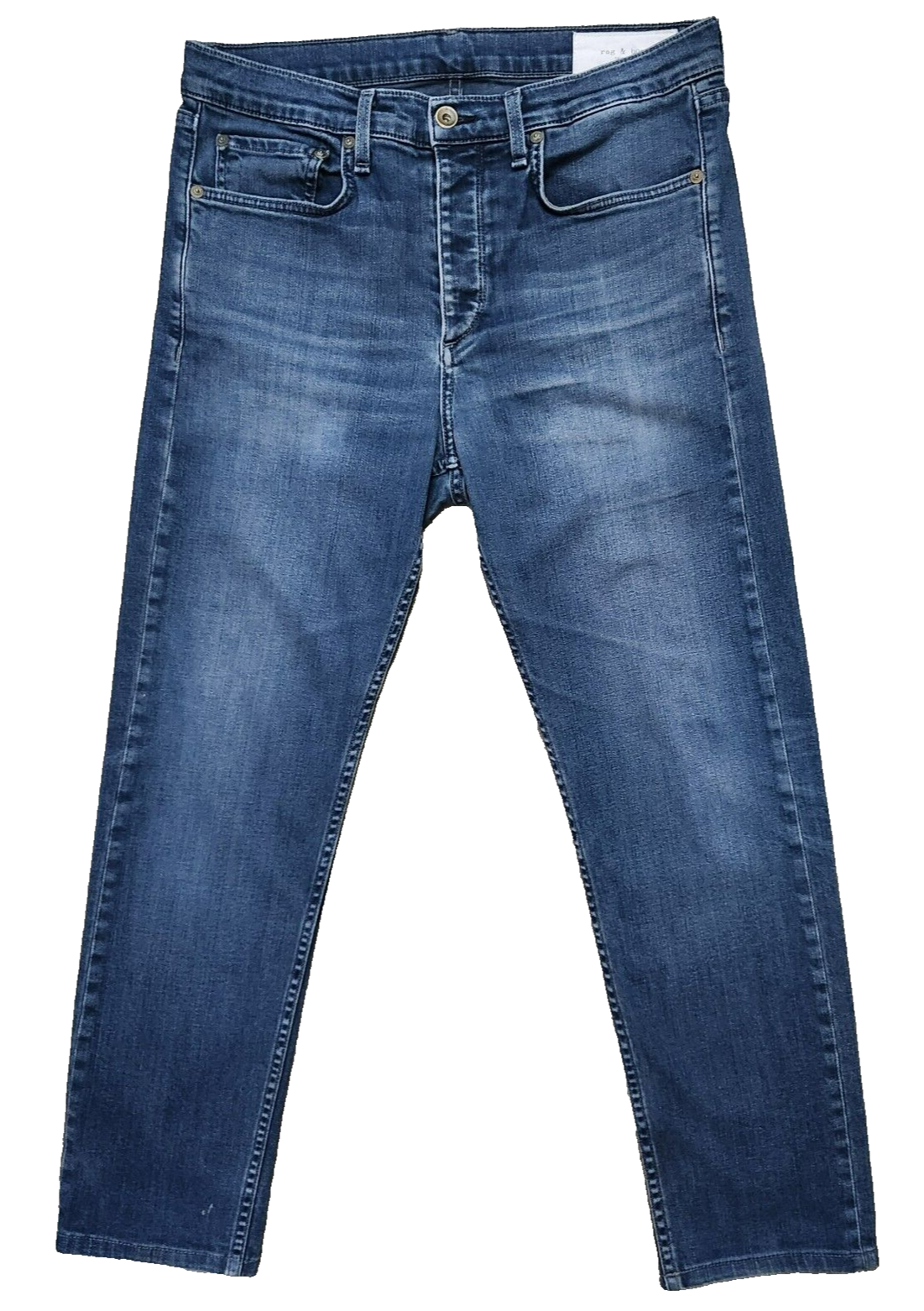 Rag & Bone Standard Issue Jeans Men's Sz 32x27* Fit 2 Slim Blue Denim