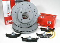 Zimmermann Gelochte Sport Bremsscheiben Und BeläGe Vorne FüR Vw Vento
