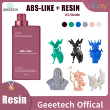 1KG Geeetech ABS-LIKE+ Resin 405nm UV Resin for LCD 3D Printer US Various Colors