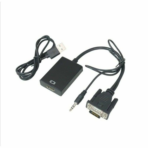 VGA To HDMI Adapter Cable Male to Female Audio Video Converter For Computer - Picture 7 of 9