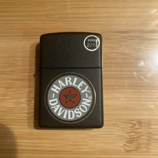 Zippo Harley Davidson Logo Black Matte Lighter