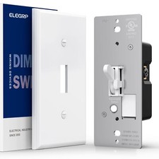 Digital Toggle Dimmer Switch for Dimmable LED, CFL and Incandescent Light Bulbs,