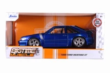 JADA BIGTIME MUSCLE BTM 1989 FORD MUSTANG GT BLUE 1:24 DIECAST MODEL  #31863 #86