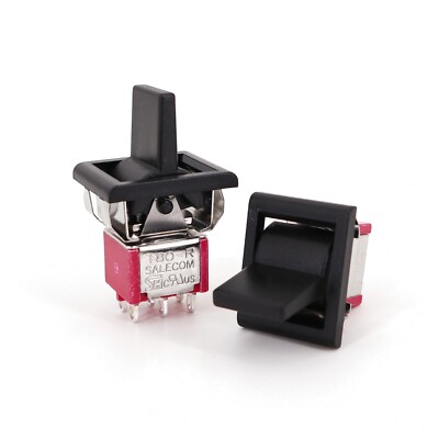 Salecom SH T80-R P14 Series Square Snap-in Panel Mount Mini Paddle Toggle Switch